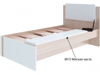 Кровать Волкер М14 ШхВхГ 1156х1010х2046 мм